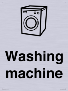Dementia washing machine sign